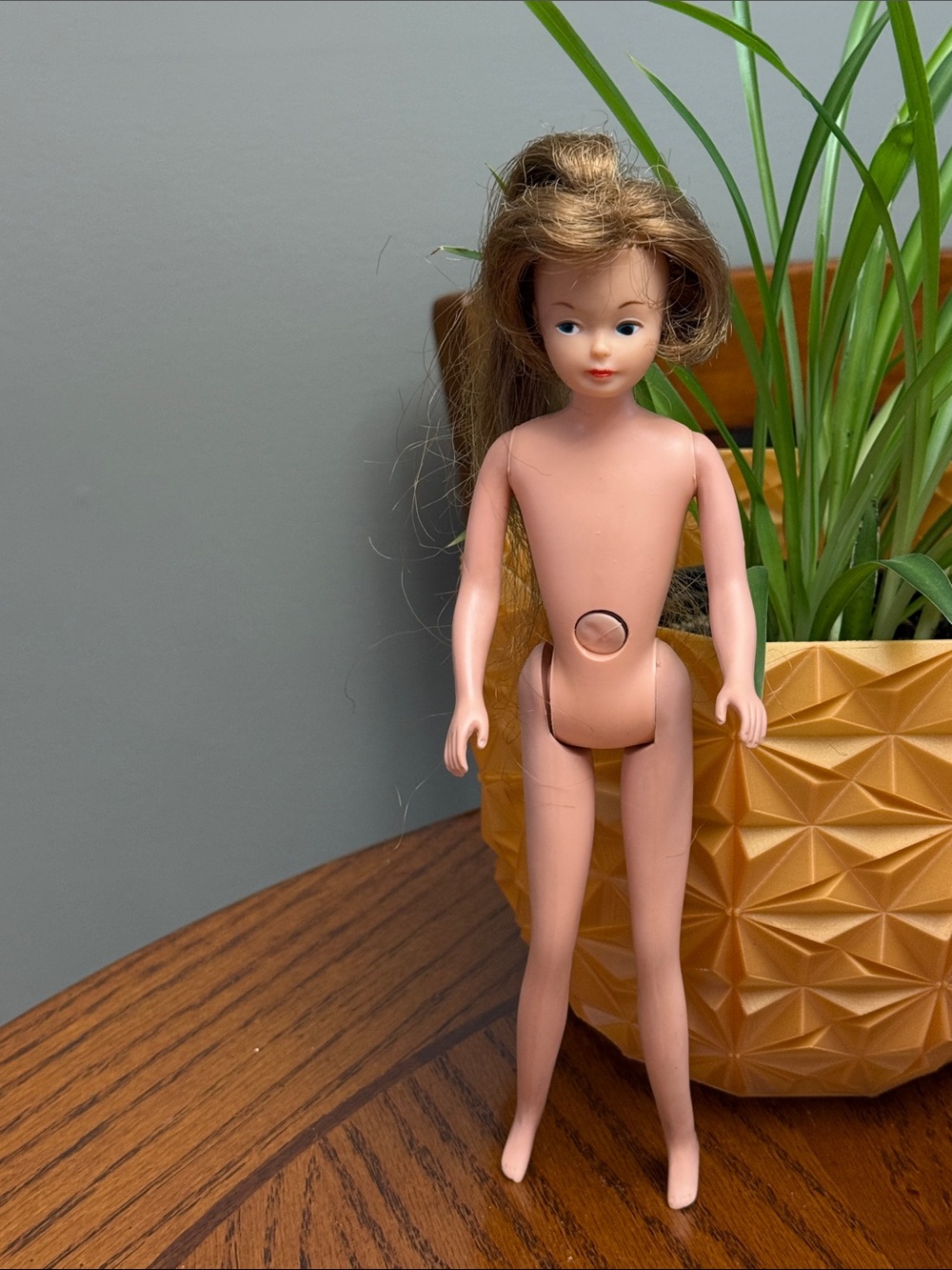 Vintage 1960s American Character Doll Company Poseable Kids Brown Hair - As Is